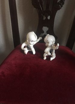 Vintage Norcrest Japan porcelain candle huggers