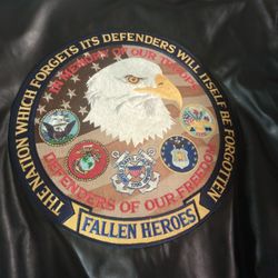 All LEATHER MILITARY APPRECIATION Jacket