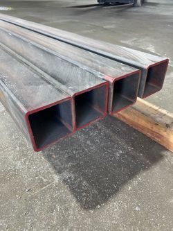 Steel tubing 4”x4” 1/4” wall 24’ Long