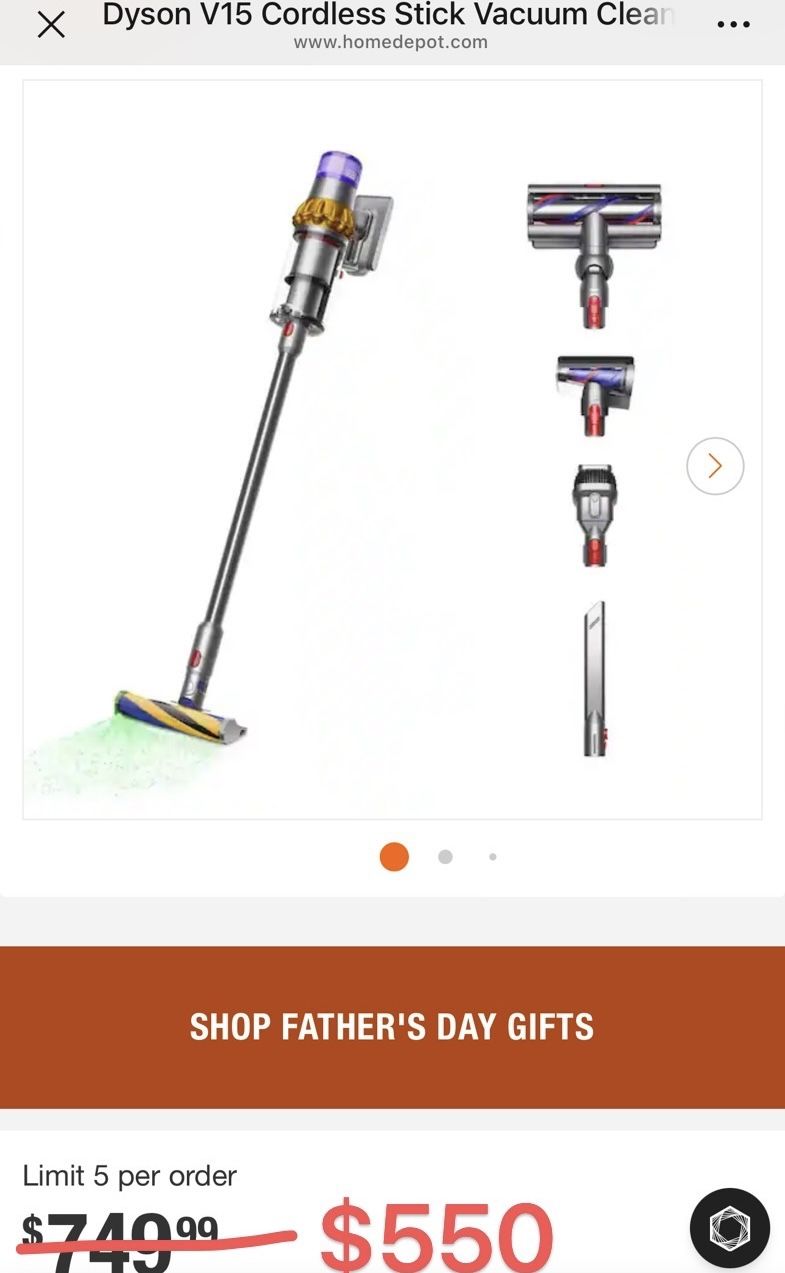 dyson V15 vacuum cleaner
