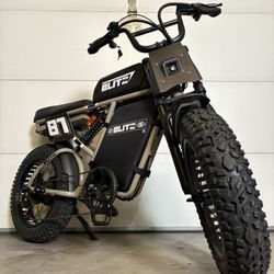NEW 31MPH Electric Bike Full Suspension Large Battery Super Knobby GRYZ 73 Tires Comfort