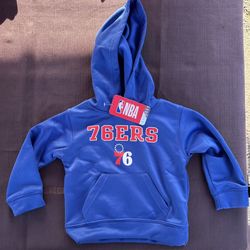 Brand New Infant/Toddler Royal Philadelphia 76ers Fleece Pullover Hoodie