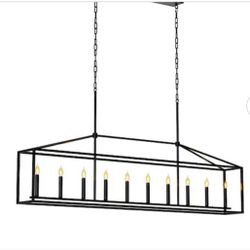 10 Light Iron Chandelier 