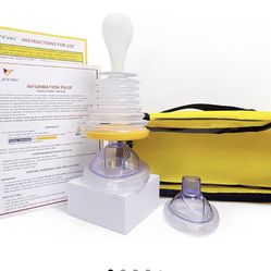 LifeVac Yellow Travel Kit, Portable Suction Rescue Device. For Kids And Adults