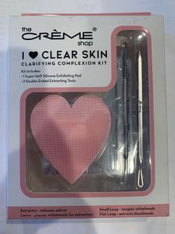 The Creme Shop Clear Skin Kit Clarifying Complexion Kit Exfoliating Pad Extracting Tools
