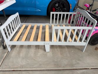 Gray Wood Toddler Bed Frame