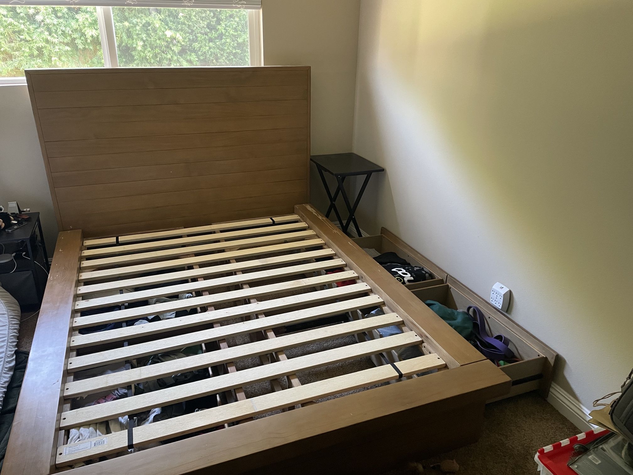 Full sized Bed frame (with Drawers)