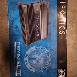 Hifonics GE2500.1D Gemini Elite 2500W Car Audio Subwoofer Mono Amplifier, Black