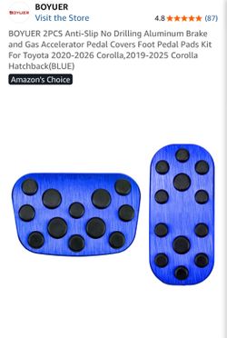 Accelerator Pedal Covers  Toyota 2020-2026 Corolla,2019-2025 Corolla Hatchback(BLUE)