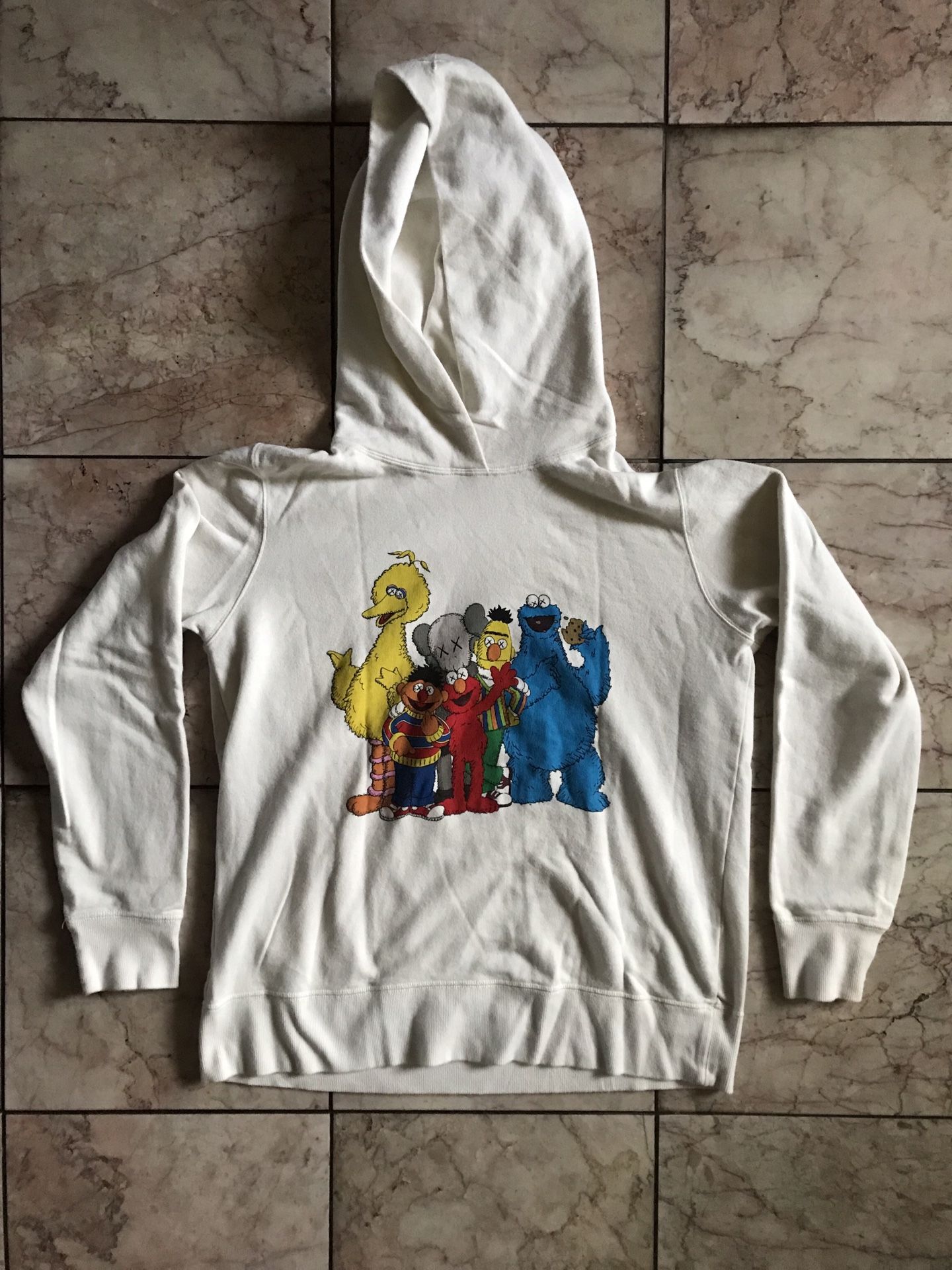 100% Authentic KAWS x Sesame Street for Uniqlo Hooded Sweatshirt