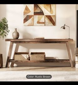 Rustic Farmhouse Entryway Table