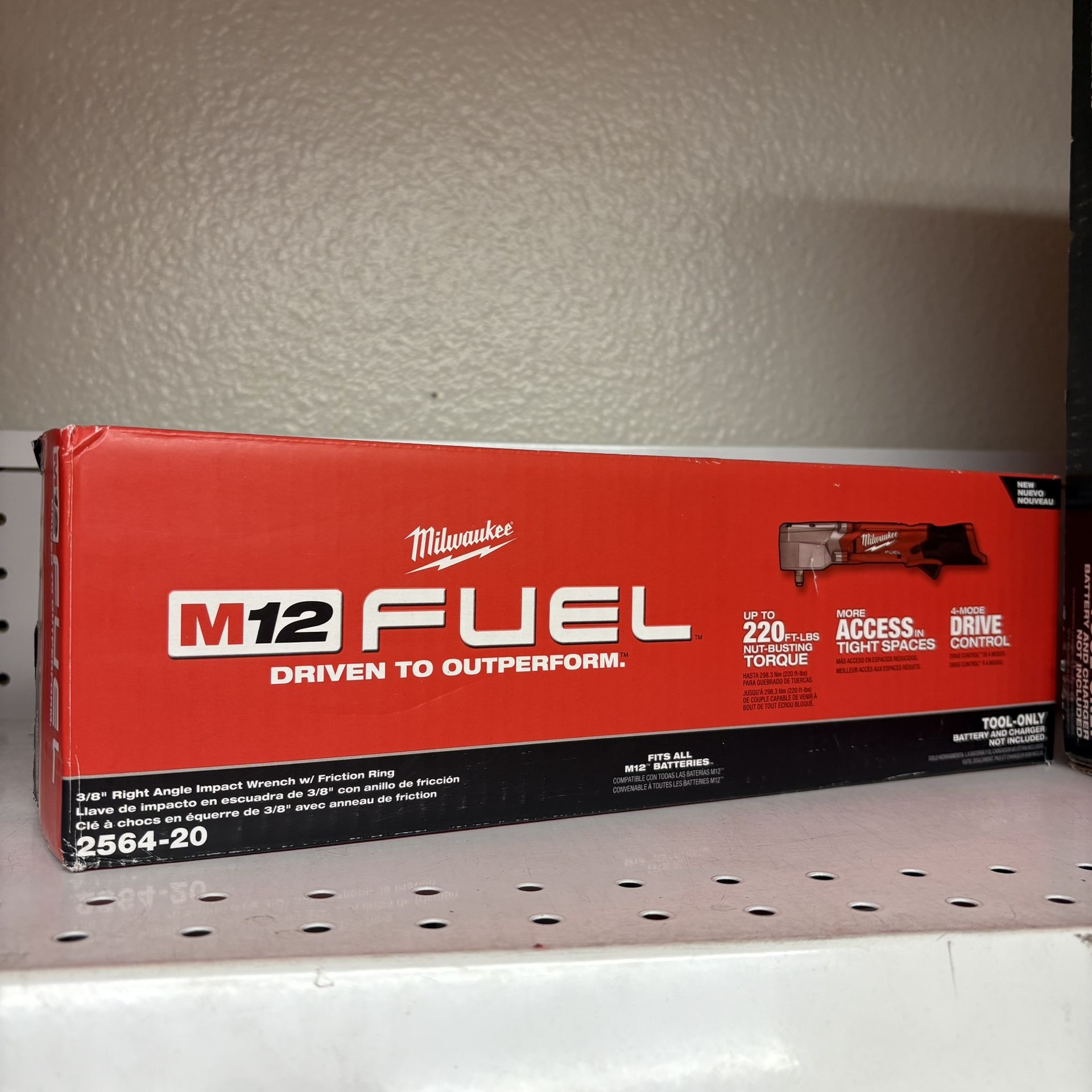 Milwaukee New 3/8” Impact Wrench 12M Fuel