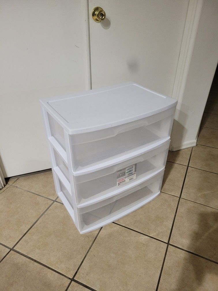3 Drawer Wide Storage Unit
