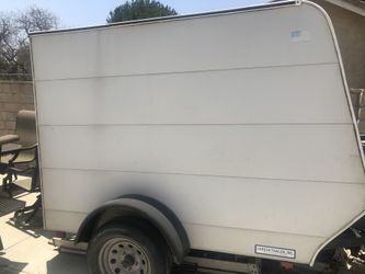 Used 5ft x 8ft enclosed trailer with single drop down door