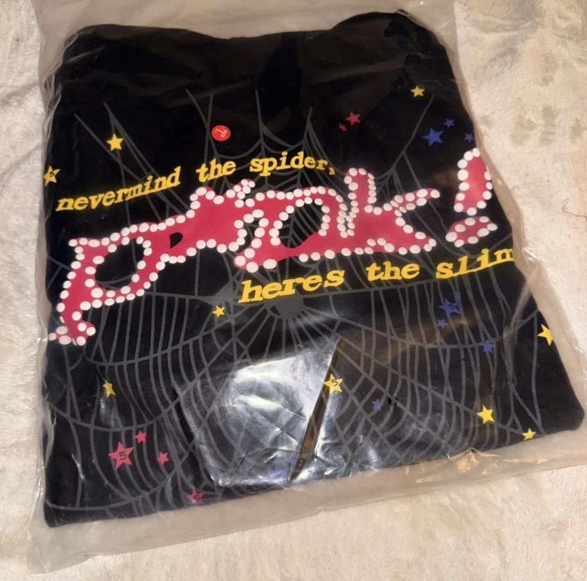 Sp5der Hoodie Large Black