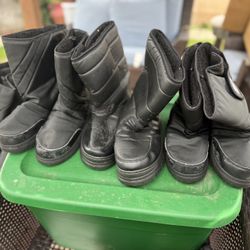 Snow Boots Different Sizes Used 