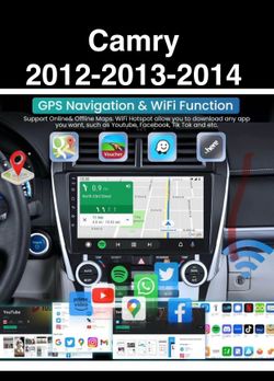 Wireless CarPlay Android Auto Screen Car 10”Camry 2012-13-2014 🔥$138🔥PRICE WITHOUT INSTALLATION