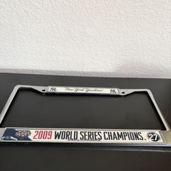 New York Yankees 2009 World Series Champions license plate Frame