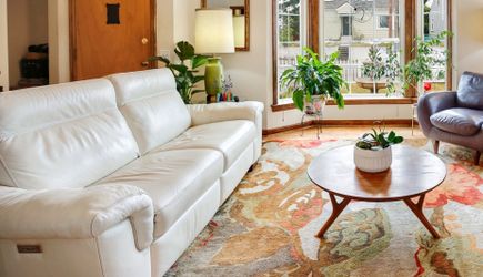 White Leather Recliner
