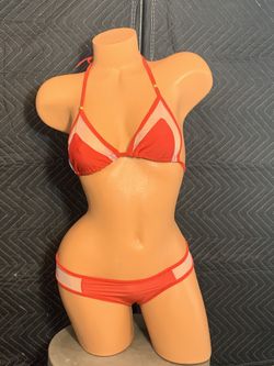 New Sexy Red Mesh Bikini Set