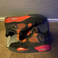 clean jordan 4 red thunders