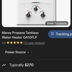 USED TANKLESS WATER HEATER By Marey