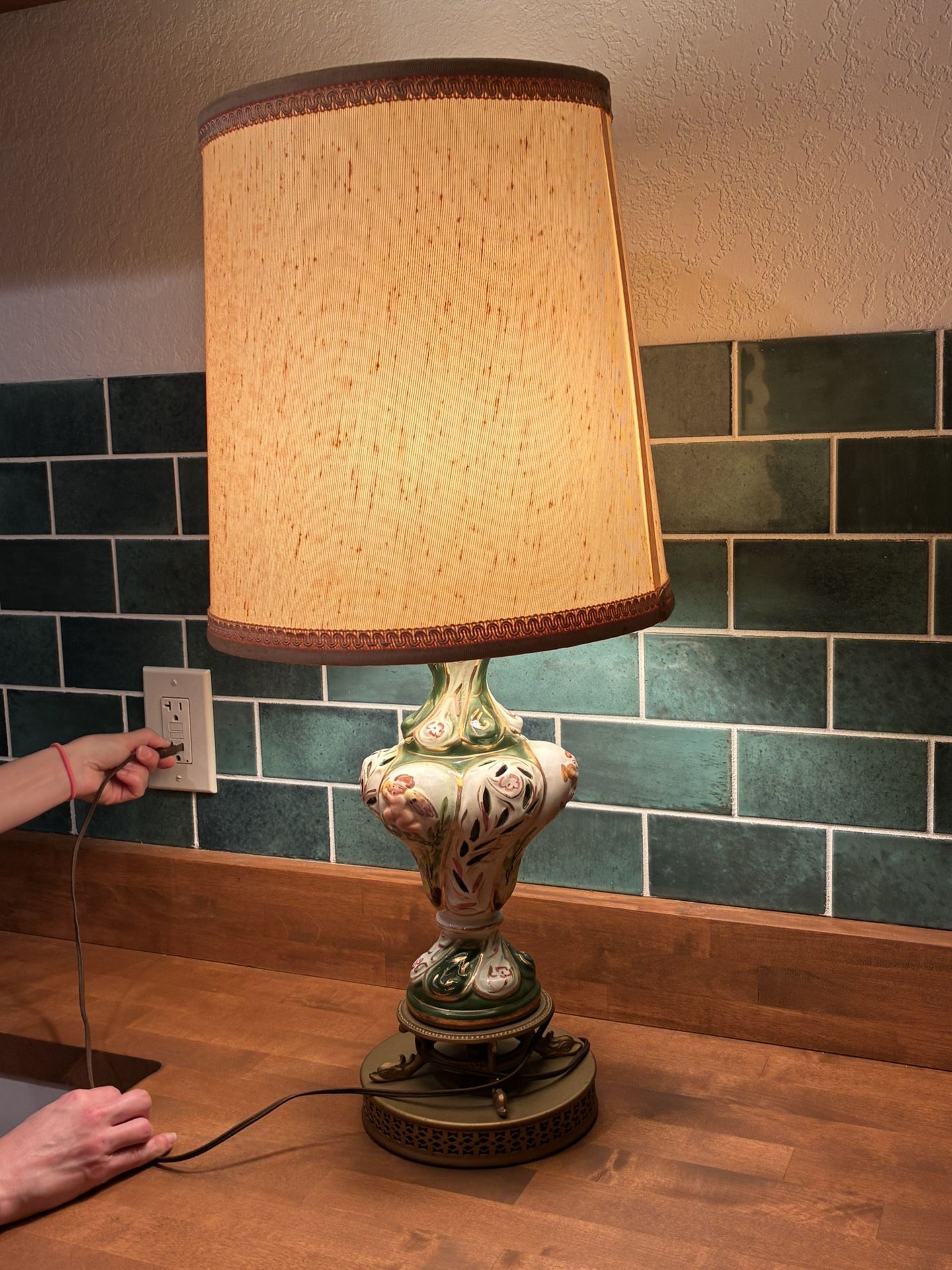 Antique Capodimonte Lamps