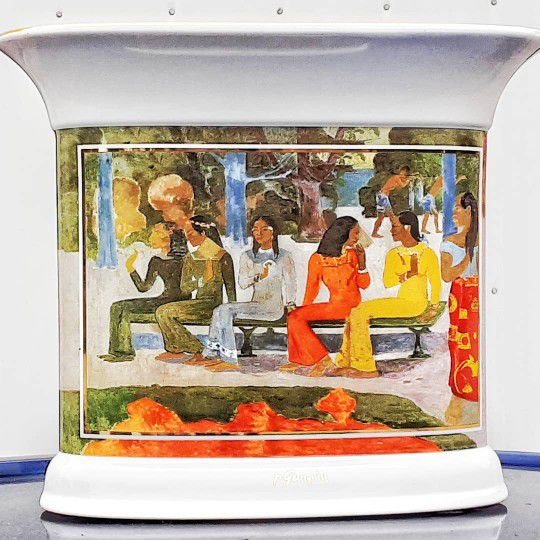 Goebel ARTIS ORBIS Paul Gauguin TA MATETE huge Porcelain Limited Edition Vase Mint Condition !