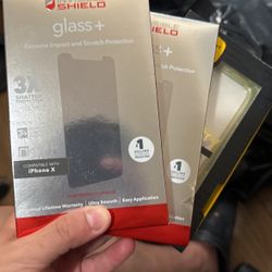 Tempered Glass And Case iPhone X