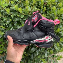 Pink & Black Jordan’s Size 4y