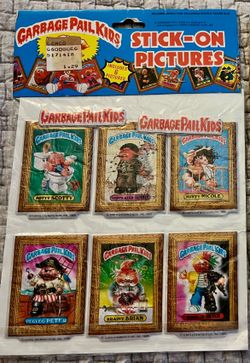 1985 Garbage Pail Kids Stick-Ons pictures (unopened)