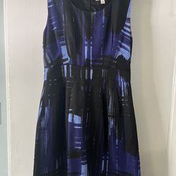 Banana Republic dress - Size 10 Black/Blue/Purple