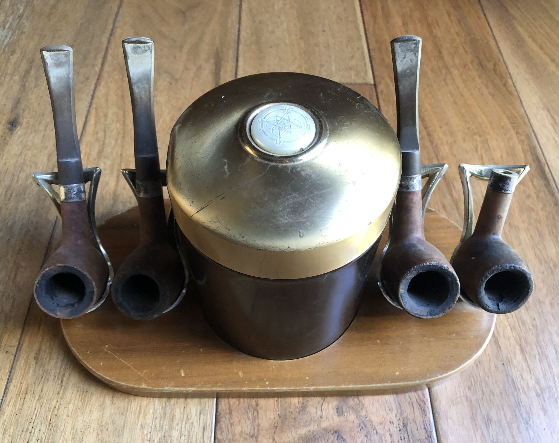 Antique Pipes Pipe Rack and Humidor