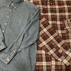 $60-2 - Ralph Lauren Shirts/ Like New 