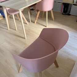 4 Pink Chairs 