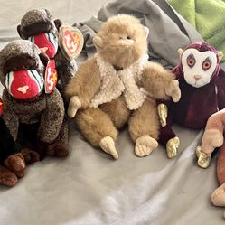 Stuffed TY Beanie Babies/Monkeys & Babions