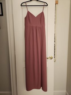 Maxi Dress V Neck Spaghetti Strap Bridesmaid/wedding Guest