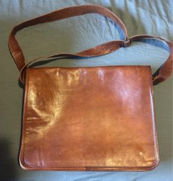 Brown Messenger Bag with Shoulder Strap