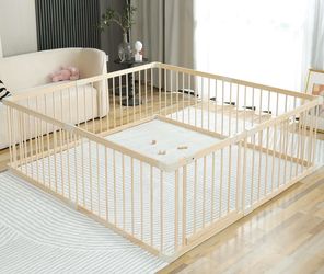 Large Wooden Playpen
