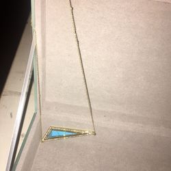Gold and turquoise necklace