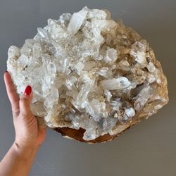 Giant 31lb Quartz Cluster Crystal Showpiece