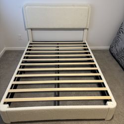Full Size Bed Frame, Headboard, Soft Rounded corners