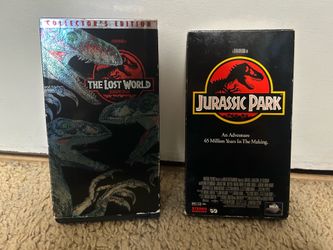 Jurassic world VHS tapes
