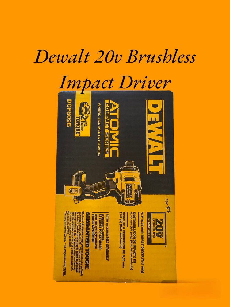 Dewalt 20v Brushless Impact Driver (Tool Only) 
