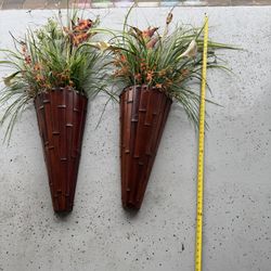 Big Vase With Flowers Set Of 2- $20 