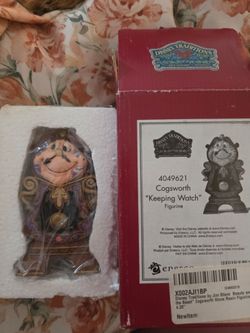 Disney Traditions Jim Shore Cogsworth Figurine