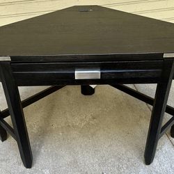 Black Corner Computer Desk (Real Wood) $299.00 