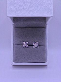 S925 silver Moissanite earrings VVS1 Certified