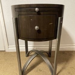 2x Brown Wooden Table 