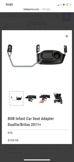 BOB infant car seat adapter with snack tray